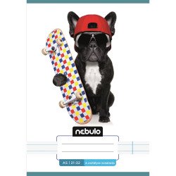 Füzet, A5, 4. osztályos vonalas, 21-32, Vagány minták, I., 16 db/csomag Nebulo Iskolai füzet Nebulo