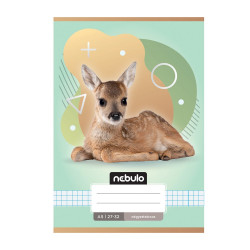 Füzet, A5, kockás, 27-32, Állatos minták, 16 db/csomag Nebulo Iskolai füzet Nebulo