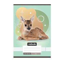 Füzet, A5, sima, 20-32, Állatos minták, 16 db/csomag Nebulo Iskolai füzet Nebulo
