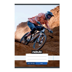 Füzet, A5, sima, 20-32, Vagány minták, 16 db/csomag Nebulo Iskolai füzet Nebulo