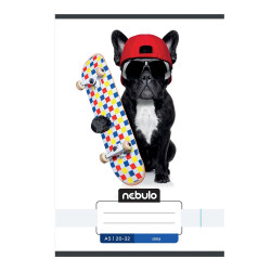 Füzet, A5, sima, 20-32, Vagány minták, 16 db/csomag Nebulo Iskolai füzet Nebulo