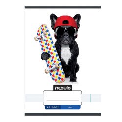 Füzet, A5, sima, 20-32, Vagány minták, 16 db/csomag Nebulo Iskolai füzet Nebulo