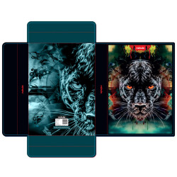 Füzetbox A4, hullámkarton, Párduc, Nebulo Tok, tartó, füzetbox Nebulo