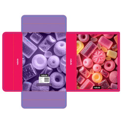Füzetbox A5, hullámkarton, Candy, Nebulo Tok, tartó, füzetbox Nebulo