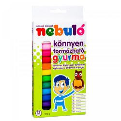Gyurmakészlet, 200g. Nebulo 12 klf. szín Gyurma és kelléke Nebulo