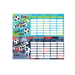 Órarend egylapos Foci, 25 db/csomag, Nebulo Órarend Nebulo