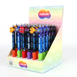 Zseléstoll radírozható, pixel gamer, 36 db/display Nebulo Zselés toll Nebulo