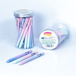 Zseléstoll, 0,5mm kék test, Nebulo írásszín kék Zselés toll Nebulo