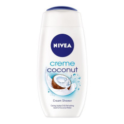 Tusfürdő 250 ml Nivea Care&Coconut Sampon, tusfürdő, testápoló, hintőpor Nivea
