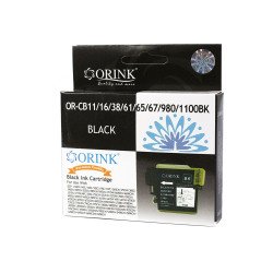 Brother CB11/LC980/LC985/LC1100XL tintapatron black ORINK Tintapatron kompatibilis Orink