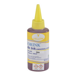 Utángyártott Ink Hp Universal dye yellow 100ml ORINK Töltési anyag Orink