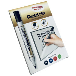 Táblamarker készlet 2mm, kerek Pentel 12 klf. szín Táblamarker Pentel