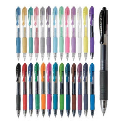 Zseléstoll 0,5mm, nyomógombos Pilot G-2, írásszín zöld Zselés toll Pilot