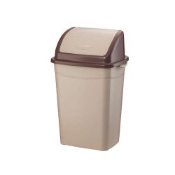 Szemetes kuka billenő fedéllel műanyag 4 literes barna UP114 Papírkosár, szemetes Planet