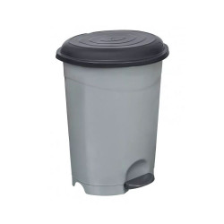Szemetes kuka pedálos műanyag 12 literes szürke UP126 Papírkosár, szemetes Planet