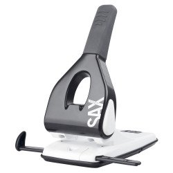 Lyukasztó 65lap 50%-al könnyített lyukasztás Sax 618 design fekete Lyukasztó Sax