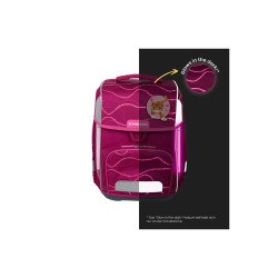 Iskolatáska ergonómikus, lányos 9 részes szett Cute Vibes Schneiders Gyermektáska, tornazsák Schneiders