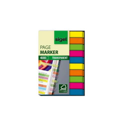 Jelölőcímke, műanyag, 10x40 lap, 6x50 mm, SIGEL \