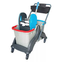 Takarítókocsi műanyag vázas 2 x 25 liter CK748 ECO Takarító kocsi Uctem Plas