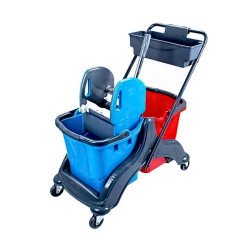 Takarítókocsi műanyag vázas 2 x 25 liter CK782T Takarító kocsi Uctem Plas