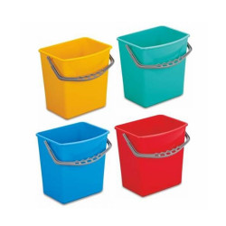 Vödör 6 literes műanyag szögletes zöld Vödrök, lapátok Uctem Plas