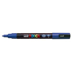 Dekormarker 0,9-1,3mm, Uni Posca PC-3M kék Dekormarker Uni