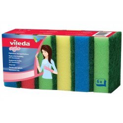 Mosogatószivacs 6 db/csomag Vileda Rainbow_F25096 Szivacsok, kendők, súrolók Vileda háztartási