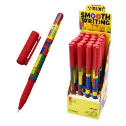 Golyóstoll kupakos, 0,7mm Vinson A16 vegyes test displ 20 db/display Golyóstoll Vinson