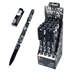 Golyóstoll kupakos, 0,7mm Vinson Hannah A71 vegyes test displ 20 db/display Golyóstoll Vinson