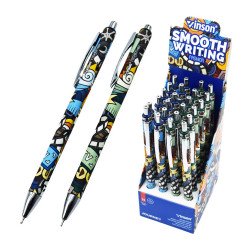 Golyóstoll nyomógombos 0,7mm Vinson Journey K62 vegyes test displ 24 db/display Golyóstoll Vinson