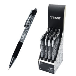 Golyóstoll nyomógombos 0,7mm Vinson Tattoo 103 vegyes test displ 24 db/display Golyóstoll Vinson