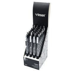 Golyóstoll nyomógombos 0,7mm Vinson Tattoo 103 vegyes test displ 24 db/display Golyóstoll Vinson