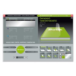 Tankönyvborító öntapadó, 50x33cm, 10 ív/csomag, Ars Una, víztiszta Füzet, könyv borító Ars Una