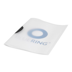 Gyorsfűző klip mappa A4, műanyag 30laphoz műanyag klippes Bluering® fekete Gyorsfűző, klip mappa Bluering