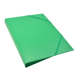 Gumis mappa A4, műanyag gerincvastagított 30mm, Bluering® zöld Gumis mappa Bluering