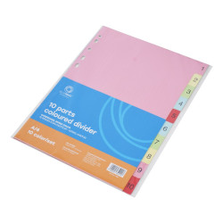 Elválasztólap, színes karton 10 részes Bluering® Elválasztó lap Bluering