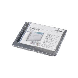 Információs tábla 149x105,5mm, Durable szürke Vizuál, irányító tábla Durable