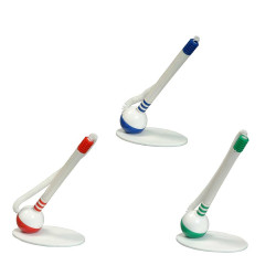 Ügyféltoll fehér test gömb alakú talppal Bluering® , írásszín kék Ügyféltoll Bluering