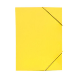 Gumis mappa A4, 300g. karton sarok gumírozással Bluering®, sárga Gumis mappa Bluering