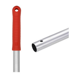 Felmosónyél alumínium (eloxált) 140 cm pattintós  AE140R piros markolat Nyelek Selmop