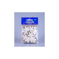 Dekor karton, mini virágok, 10 db/csomag, 8x12 cm, Nebulo Kreatív Nebulo