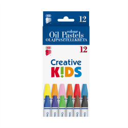 Olajpasztell kréta készlet, ICO Creative Kids 12klf. szín Kréta Ico