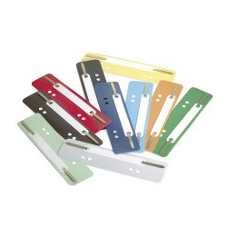 Gyorsfűző szerkezet, lefűzőlapocska, PP Durable 250 db/doboz vegyes színek Gyorsfűző műanyag Durable