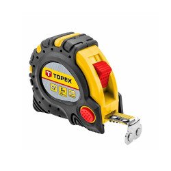 Mérőszalag 5m hosszú 25mm széles mágneses szalag Topex 27C345 Mérőszalagok Topex