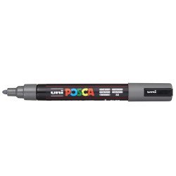 Dekormarker 1,8-2,5mm, Uni Posca PC-5M mélyszürke Dekormarker Uni