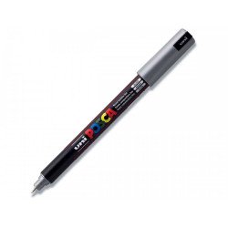 Dekormarker 0,7-1mm, Uni Posca PC-1M ezüst Dekormarker Uni
