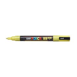 Dekormarker 0,9-1,3mm, Uni-Posca PC-3ML csillámló sárga Dekormarker Uni