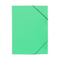 Gumis mappa A4, 300g. karton sarok gumírozással Bluering®, zöld Gumis mappa Bluering