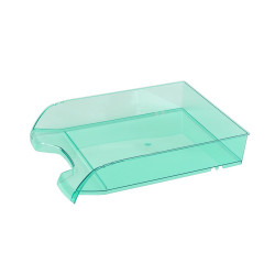 Irattálca műanyag 550 extra széles 345x270x67mm, Bluering®, áttetsző zöld Irattálca Bluering