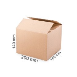 Karton doboz 200 x 180 x 140 mm 3 rétegű Doboz Egyéb